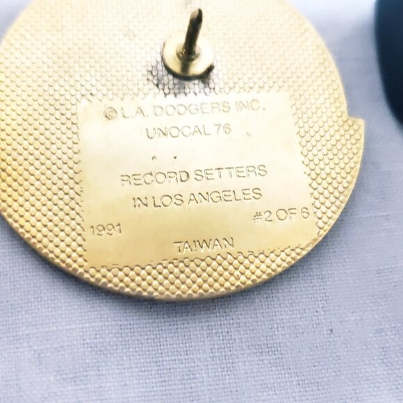 Los Angeles Dodgers Pinch Hitting Record Manny Mota Lee Lacy Pin Baseball 1" - Picture 4 of 4